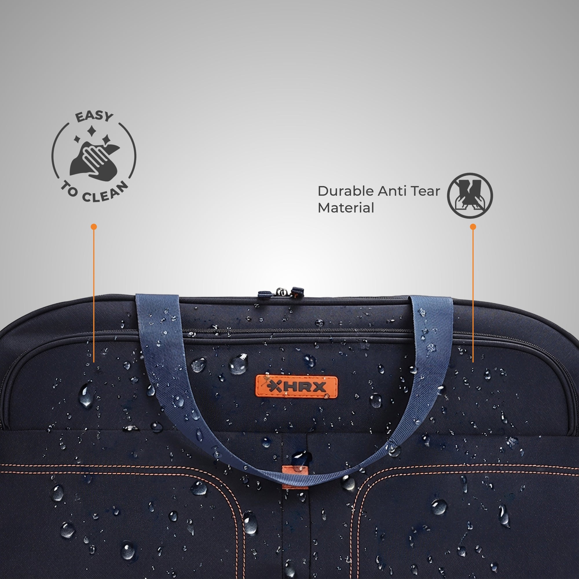 HRX Strolley Duffel Bag - Overdrive Wheel Base Soft Luggage