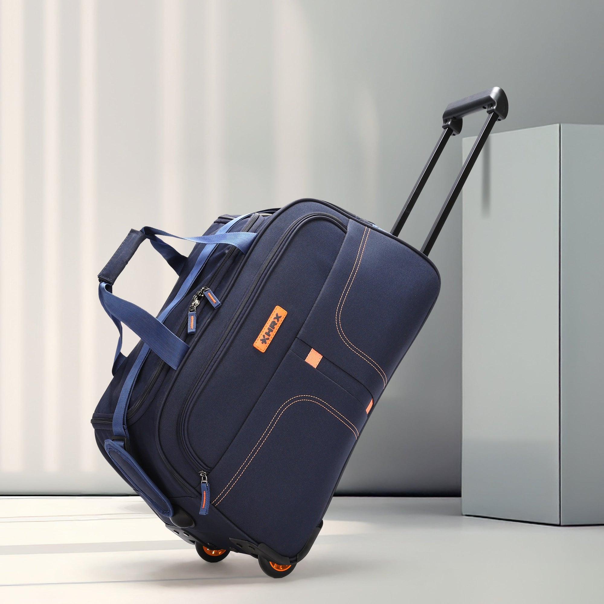 HRX Strolley Duffel Bag - Overdrive Wheel Base Soft Luggage