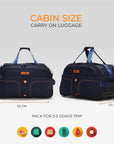 HRX Strolley Duffel Bag - Overdrive Wheel Base Soft Luggage