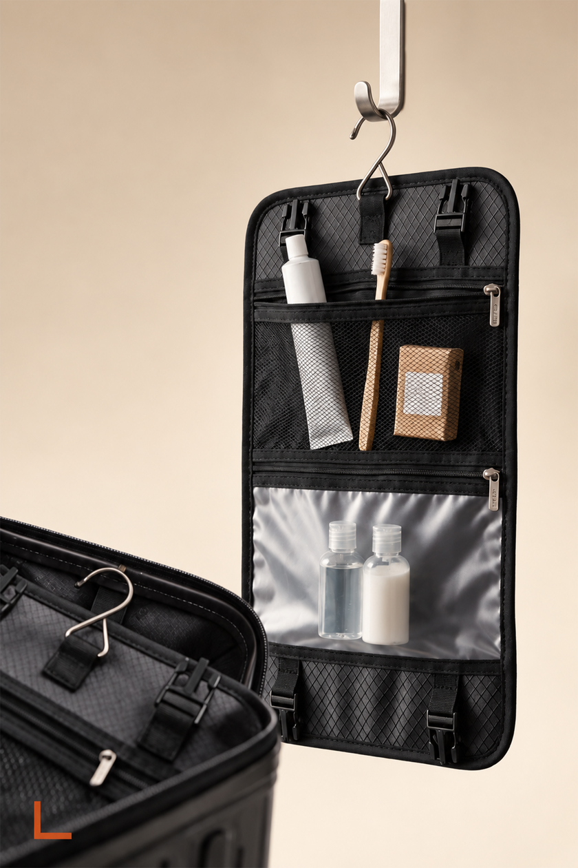 Detachable toiletry kit icon