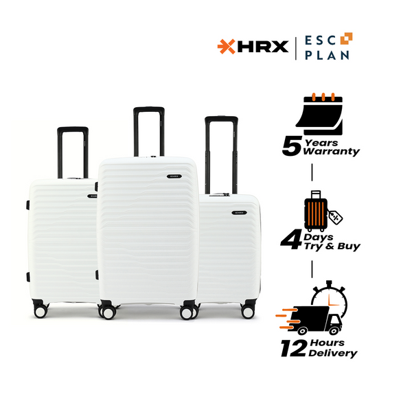 HRX by Hrithik Roshan Hard Body Set of 3 Luggage 8 Wheels - Kyoto