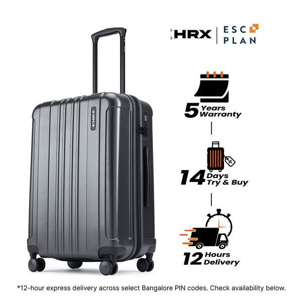 HRX by Hrithik Roshan Medium Check-in Suitcase (65 cm) 8 Wheels - Force