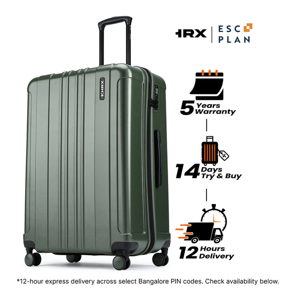 HRX by Hrithik Roshan Large Check-in Suitcase (75 cm) 8 Wheels - Force