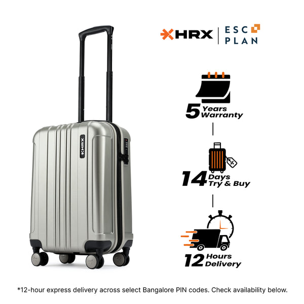 HRX by Hrithik Roshan Small Cabin Suitcase (56 cm) 8 Wheels - Force