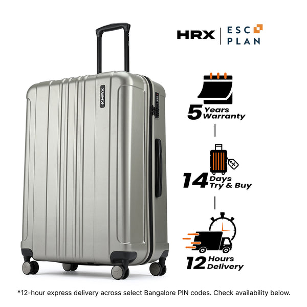 HRX by Hrithik Roshan Large Check-in Suitcase (75 cm) 8 Wheels - Force