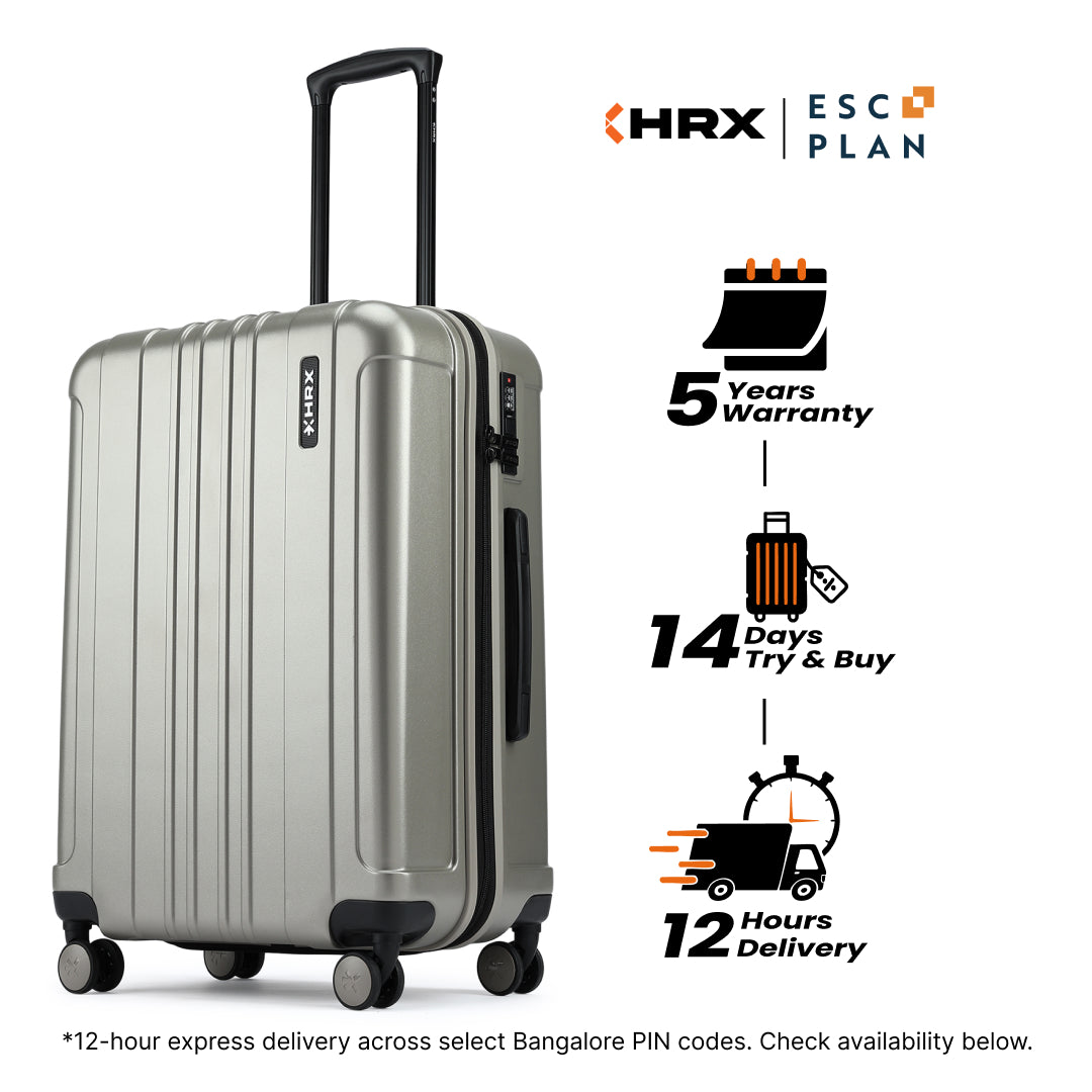 HRX by Hrithik Roshan Medium Check-in Suitcase (65 cm) 8 Wheels - Force