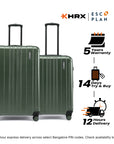 HRX by Hrithik Roshan Hard Body Set of 2 Luggage 8 Wheels - Force