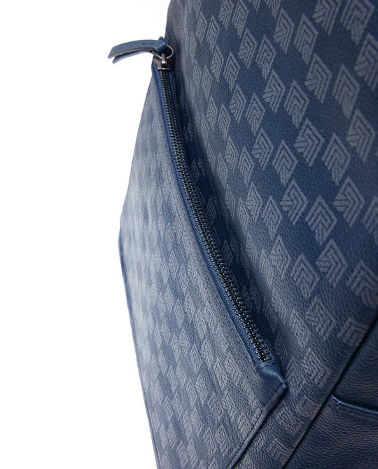 Rare Rabbit Genther (Leather) Backpack-One Size-Blue