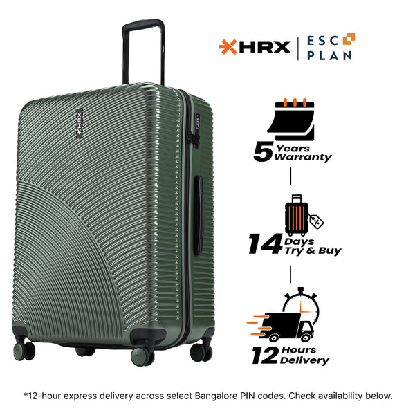 HRX by Hrithik Roshan Large Check-in Suitcase (75 cm) 8 Wheels - Glide