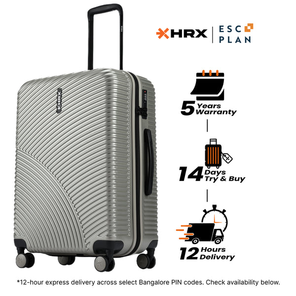 HRX by Hrithik Roshan Medium Check-in Suitcase (65 cm) 8 Wheels - Glide