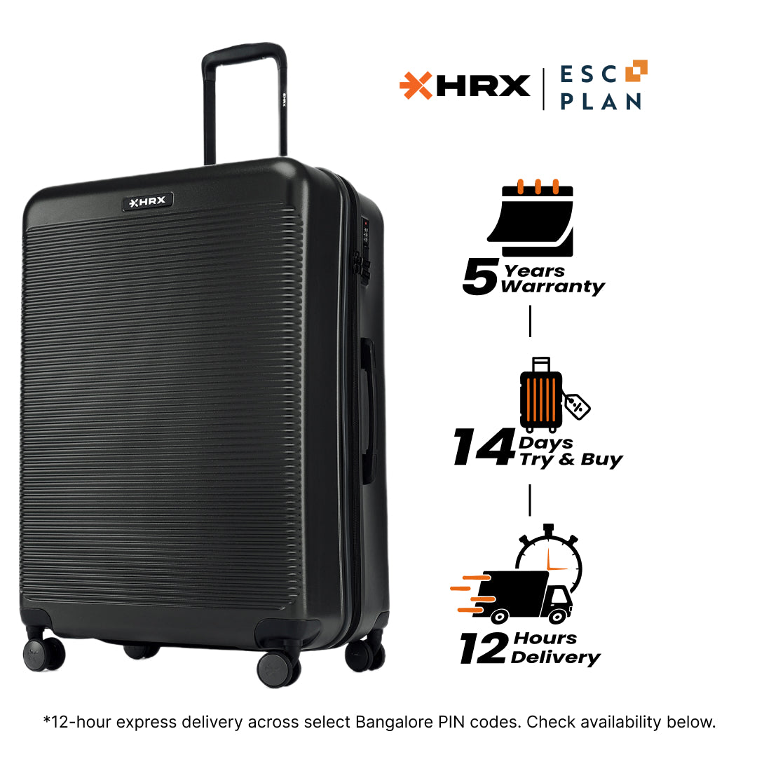 HRX by Hrithik Roshan  Large Check-in Suitcase (75 cm) 8 Wheels - Grit