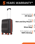 HRX Helium Small Cabin Suitcase (56 cm) 8 Wheels - by Hrithik Roshan