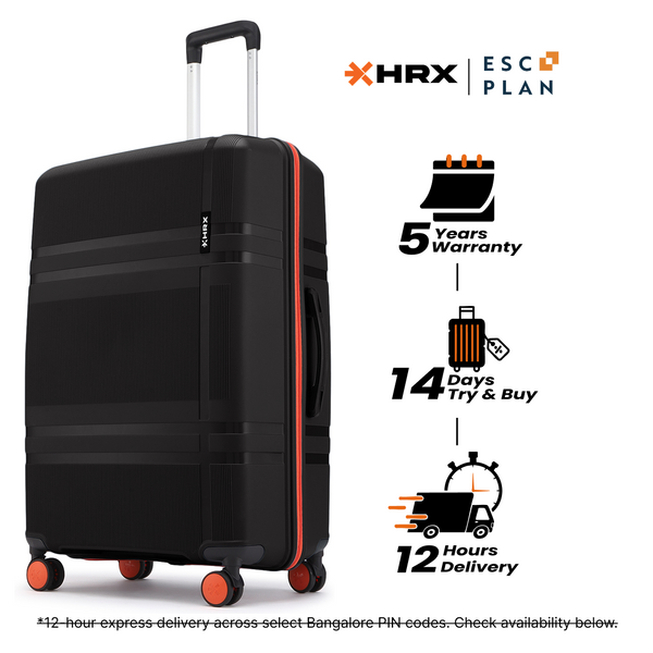 HRX by Hrithik Roshan  Large Check-in Suitcase (75 cm) 8 Wheels - Helium