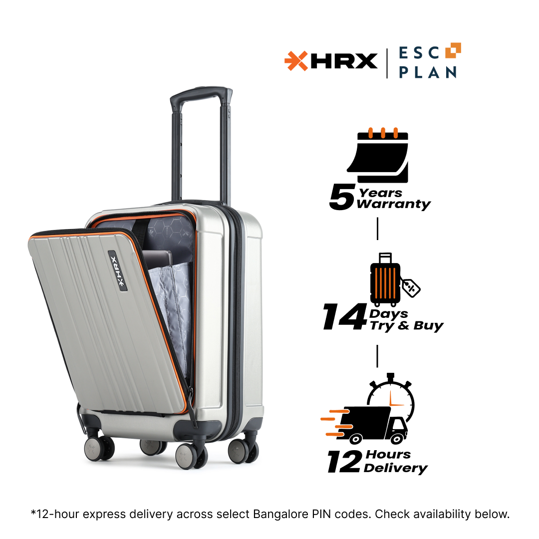 HRX Force Urban Trolley with Laptop Compartment