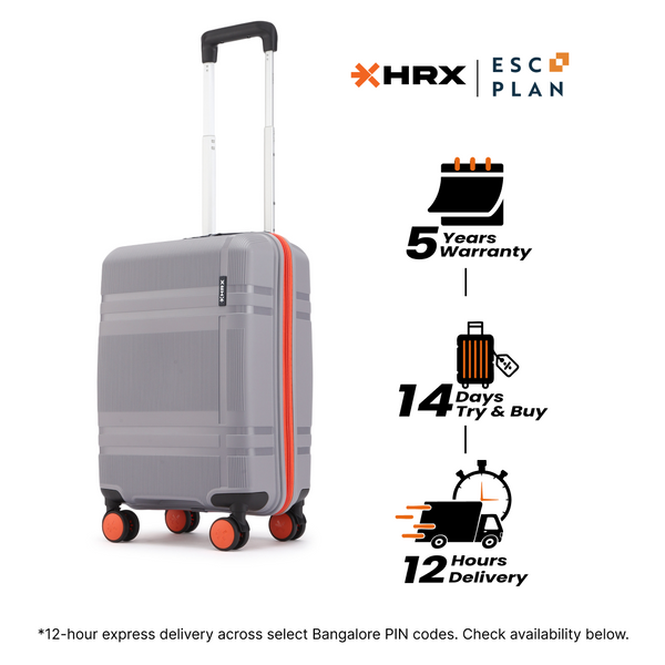 HRX Helium Small Cabin Suitcase (56 cm) 8 Wheels - by Hrithik Roshan