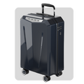 Gallardo hard-shell rolling suitcase, dark navy with top handle and four wheels