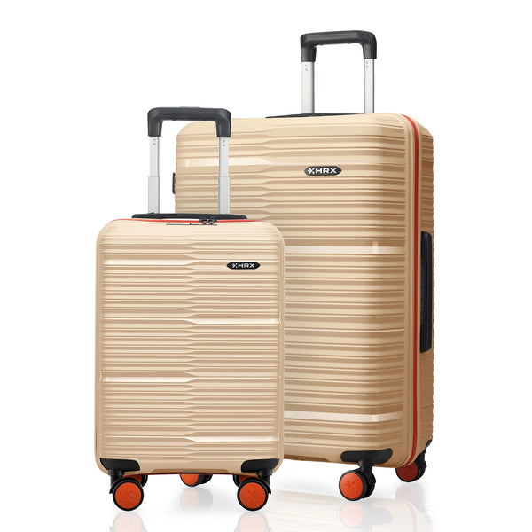 HRX Zanzibar Hard Body Set of 2 Luggage (8 Wheels) - Polypropylene