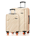 HRX Madrid Hard Body Set of 2 Luggage (8 Wheels) - Polypropylene