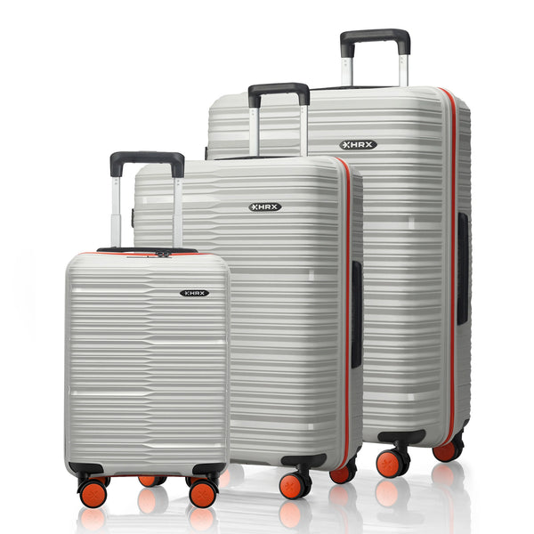 HRX Zanzibar Hard Body Set of 3 Luggage (8 Wheels) - Polypropylene