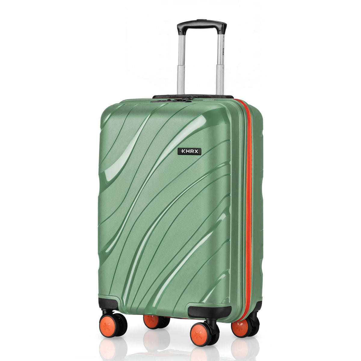 HRX Madrid Small Cabin Suitcase (56 cm) 8 Wheels - Polypropylene - Green