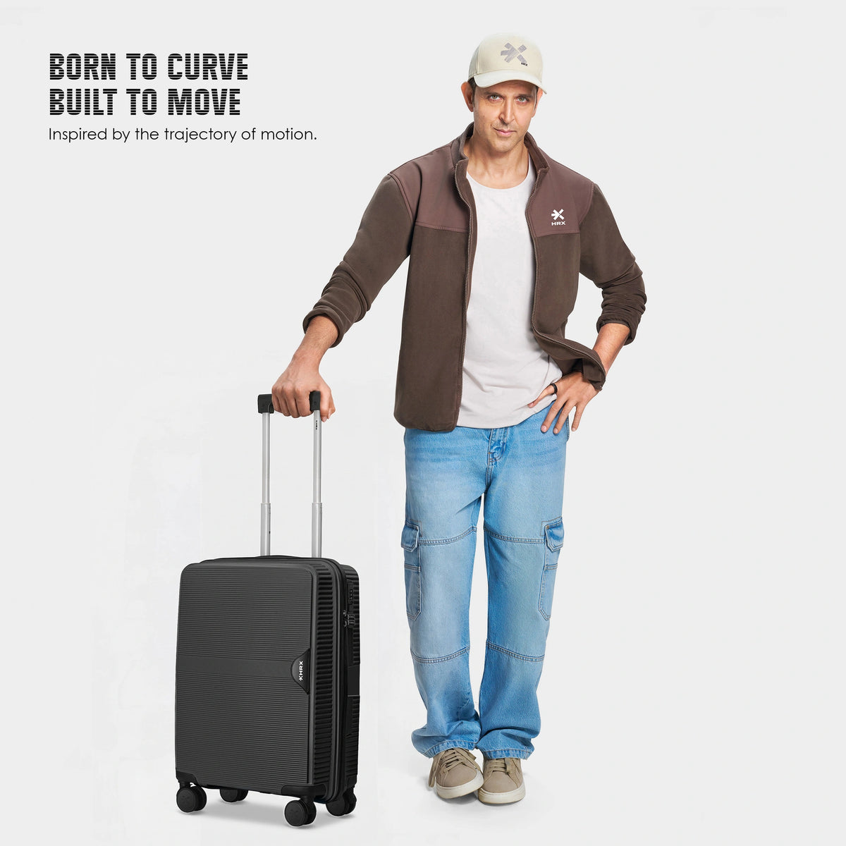 HRX Parabola Cabin Suitcase (55 cm) 8 Wheels - Polypropylene