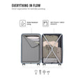 HRX Parabola Cabin Suitcase (55 cm) 8 Wheels - Polypropylene