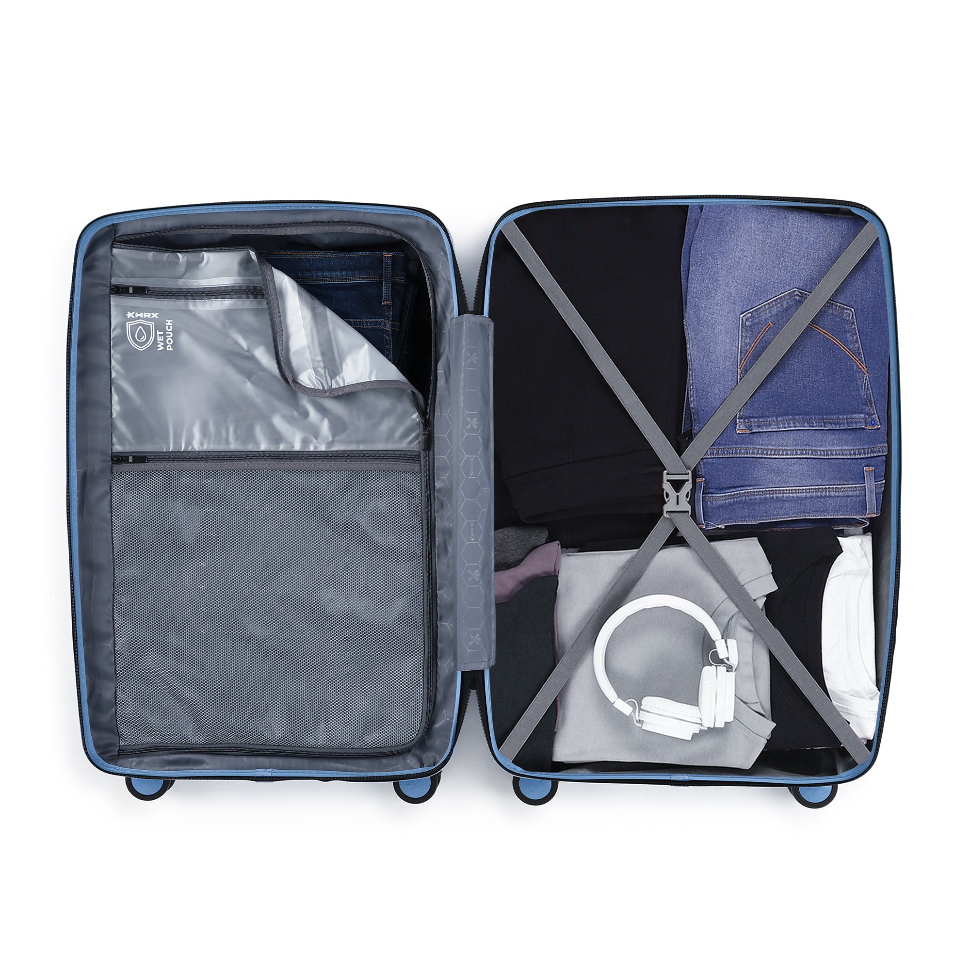 &quot;HRX by Hrithik Roshan  Large Check-in Suitcase (75 cm) 8 Wheels - Kyoto