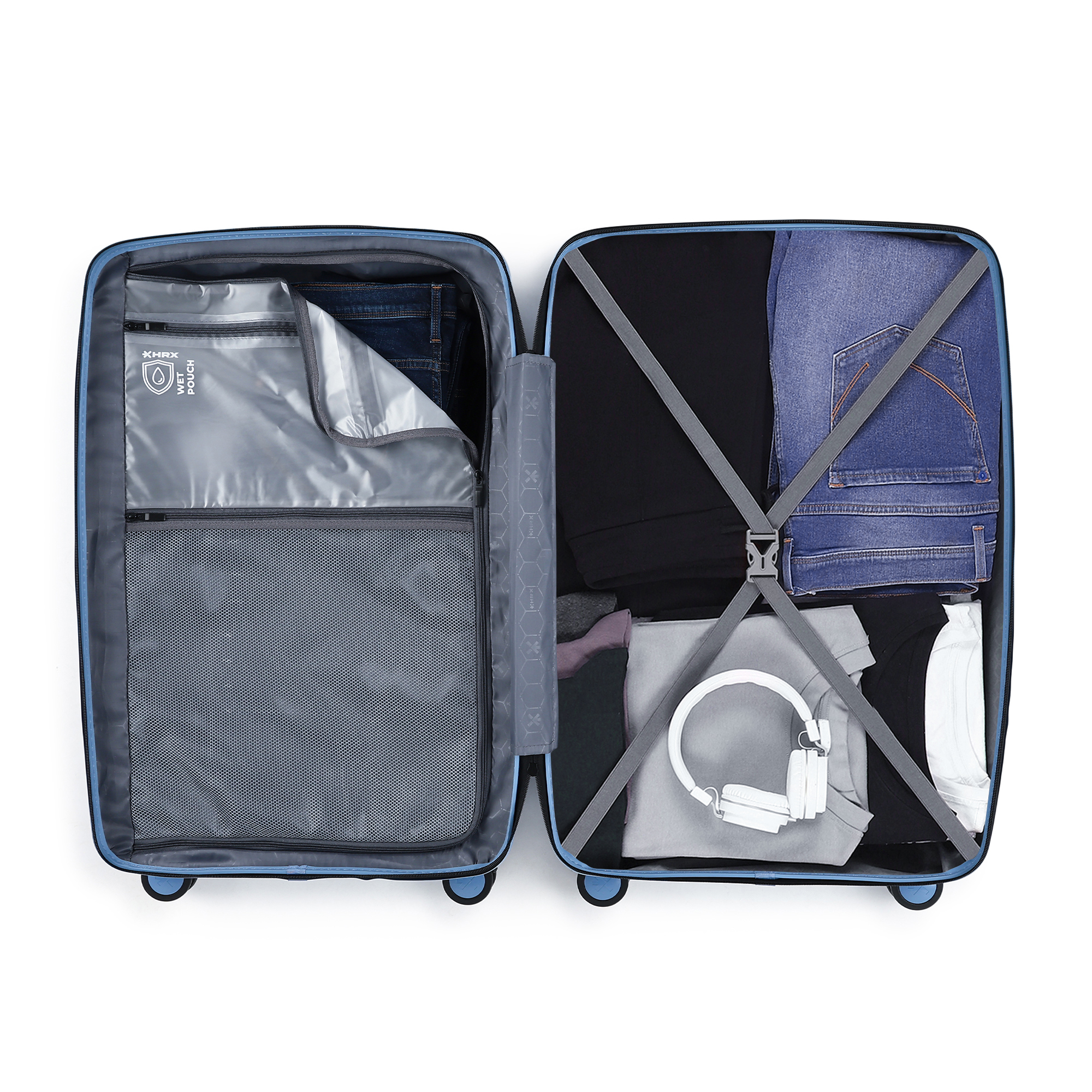 HRX by Hrithik Roshan Hard Body Set of 2 Luggage 8 Wheels - Kyoto