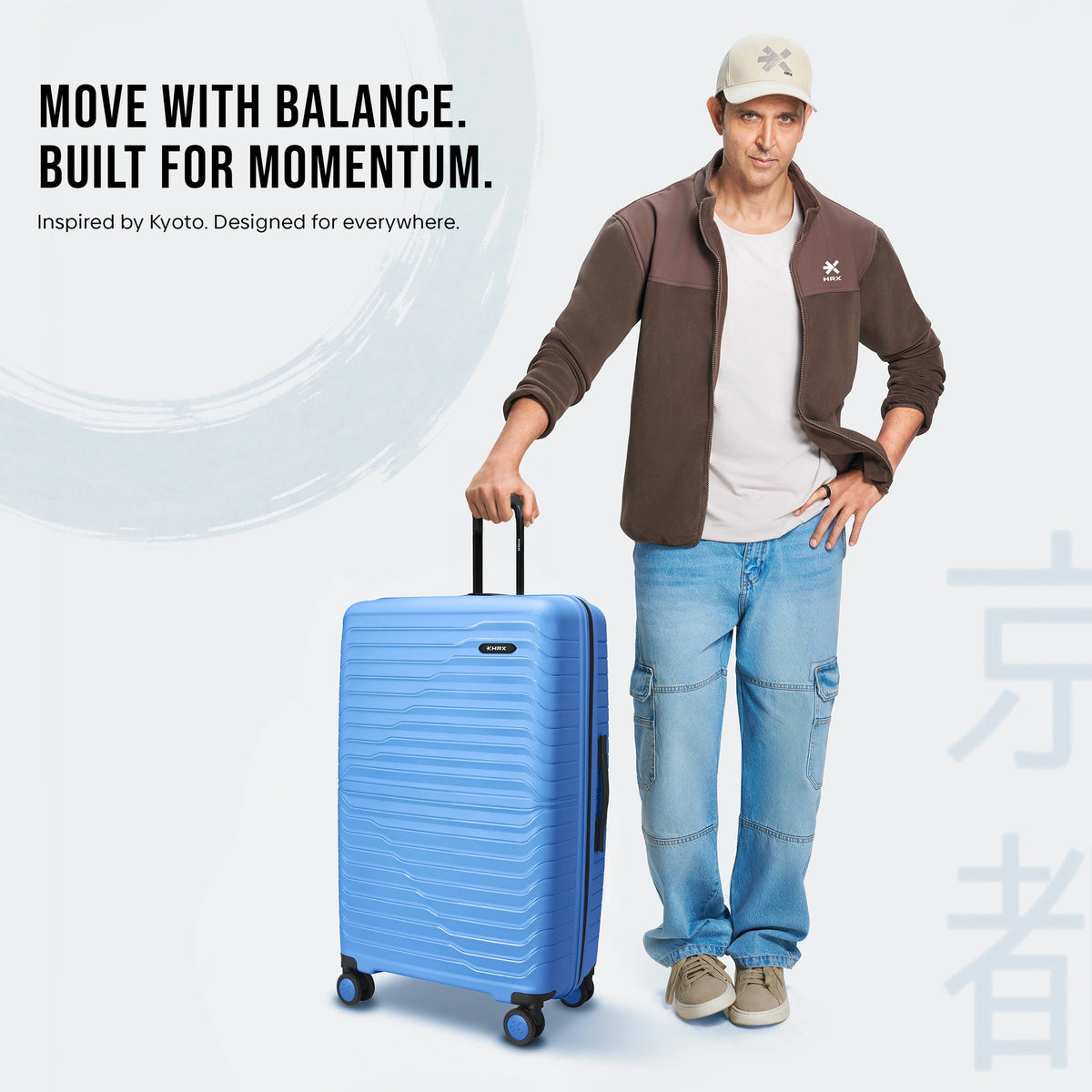 HRX Kyoto Large Check-in Suitcase (75 cm) 8 Wheels - Polypropylene