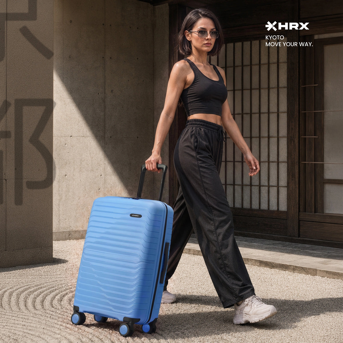 HRX Kyoto Large Check-in Suitcase (75 cm) 8 Wheels - Polypropylene