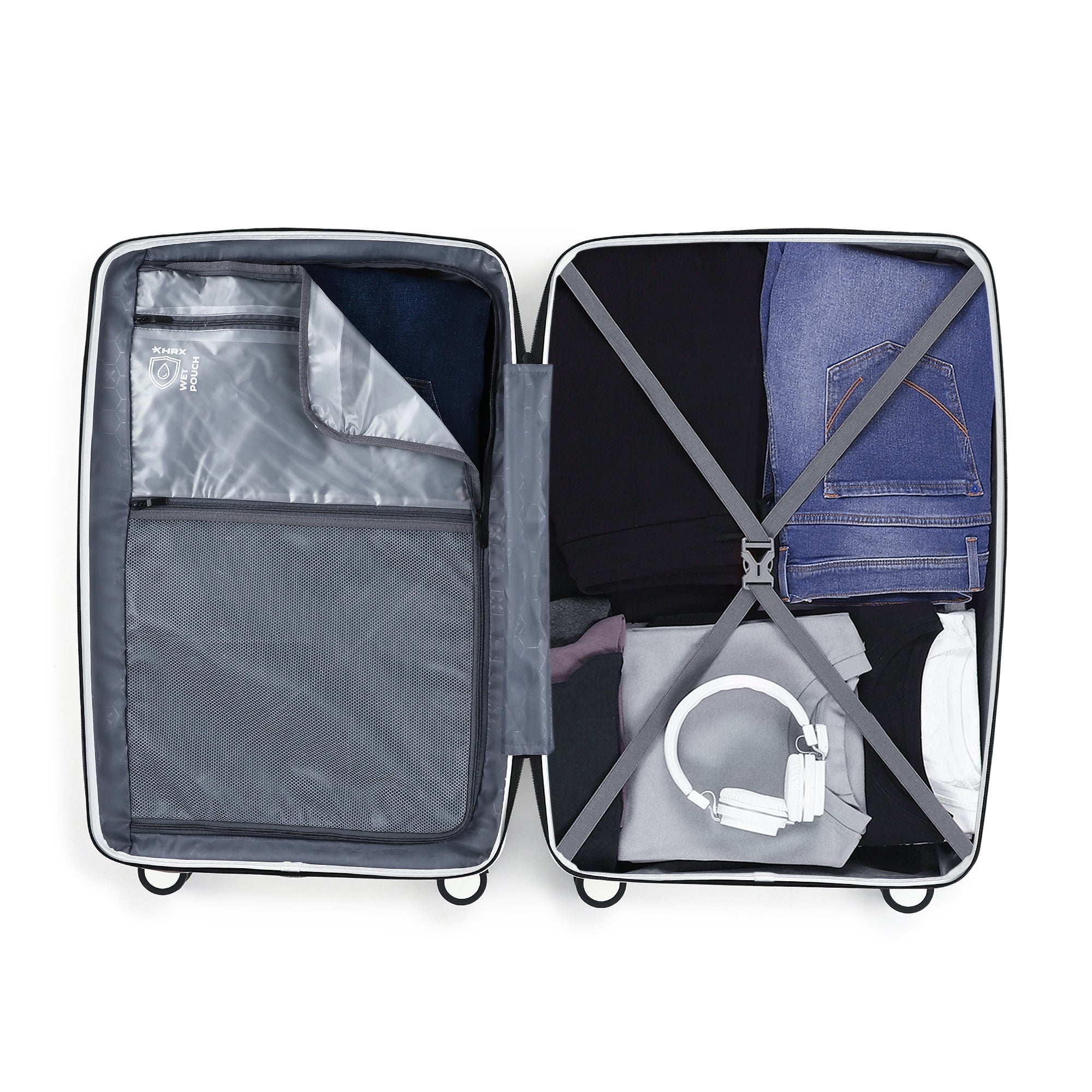 &quot;HRX by Hrithik Roshan  Large Check-in Suitcase (75 cm) 8 Wheels - Kyoto