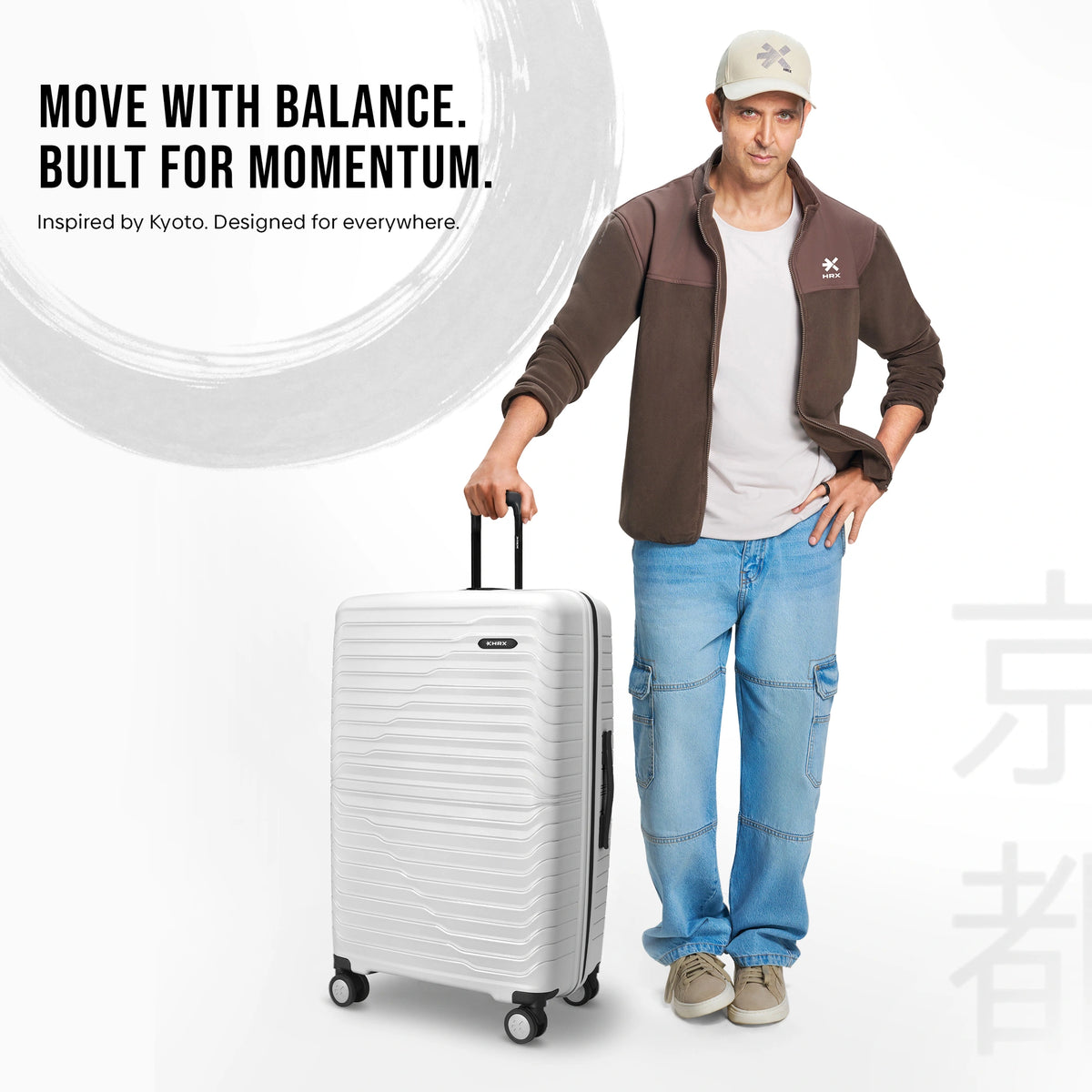 HRX Kyoto Large Check-in Suitcase (75 cm) 8 Wheels - Polypropylene