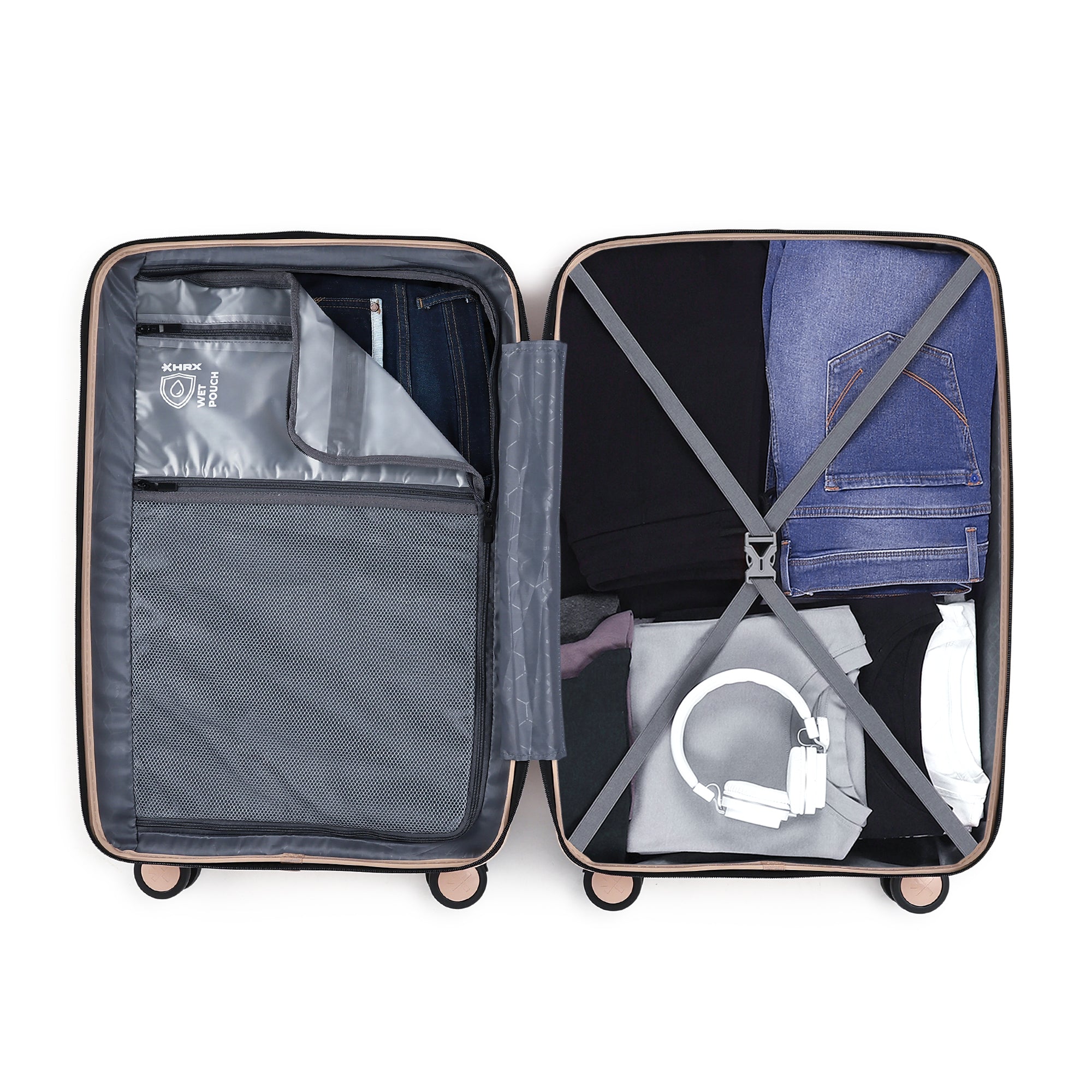 HRX by Hrithik Roshan  Medium Check-in Suitcase (65 cm) 8 Wheels - Kyoto