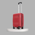 HRX Helium small cabin suitcase, red, upright 8-wheel spinner on round base