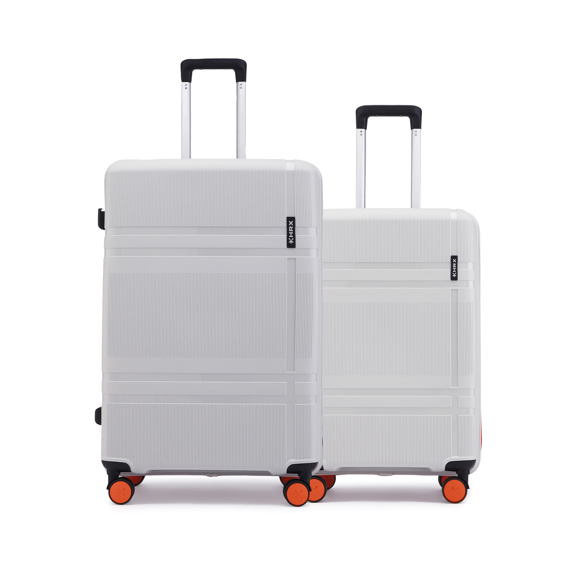 HRX by Hrithik Roshan Hard Body Set of 2 Luggage 8 Wheels - Helium