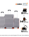 HRX by Hrithik Roshan Hard Body Set of 3 Luggage 8 Wheels - Helium