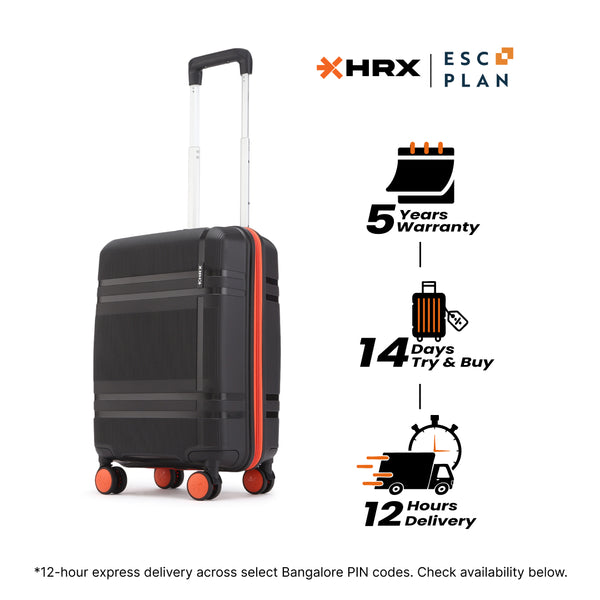 HRX Helium Small Cabin Suitcase (56 cm) 8 Wheels - by Hrithik Roshan