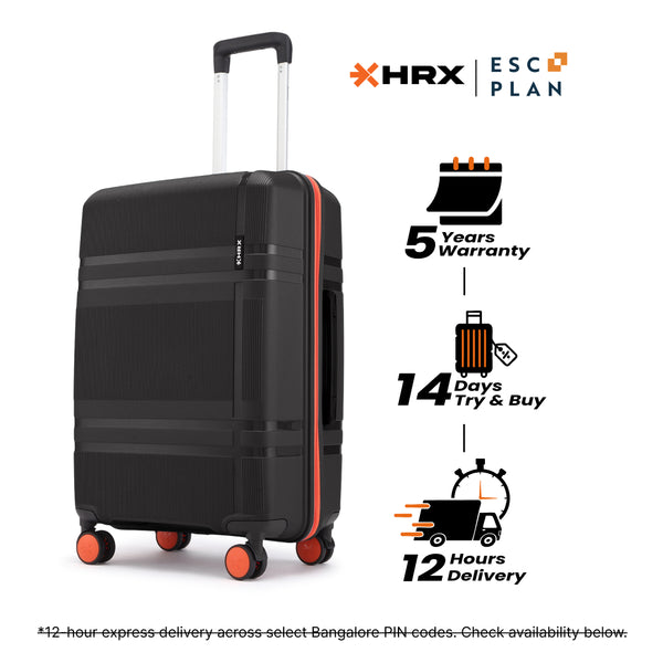 HRX by Hrithik Roshan Medium Check-in Suitcase (65 cm) 8 Wheels - Helium