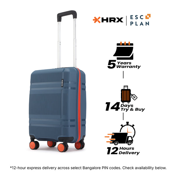 HRX Helium Small Cabin Suitcase (56 cm) 8 Wheels - by Hrithik Roshan
