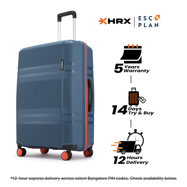 HRX by Hrithik Roshan  Large Check-in Suitcase (75 cm) 8 Wheels - Helium