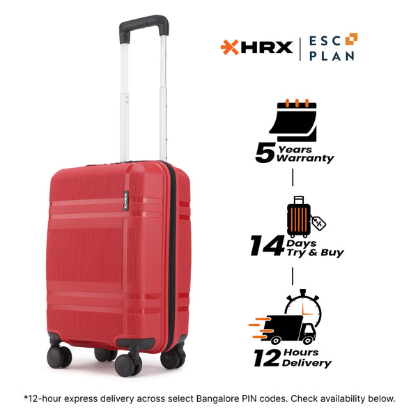HRX Helium Small Cabin Suitcase (56 cm) 8 Wheels - by Hrithik Roshan