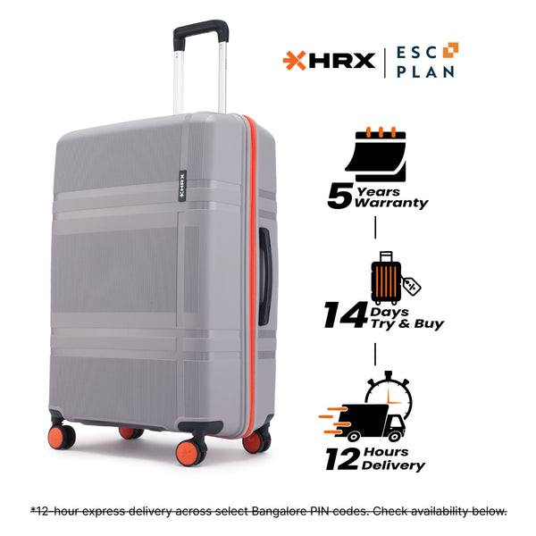 HRX by Hrithik Roshan  Large Check-in Suitcase (75 cm) 8 Wheels - Helium