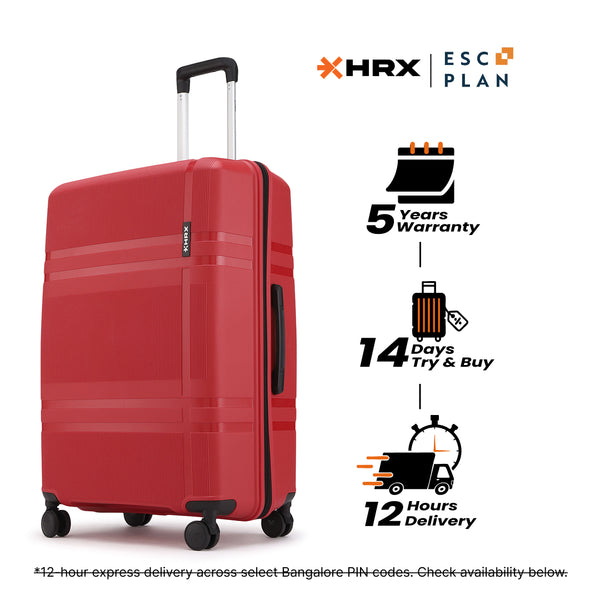 HRX by Hrithik Roshan  Large Check-in Suitcase (75 cm) 8 Wheels - Helium