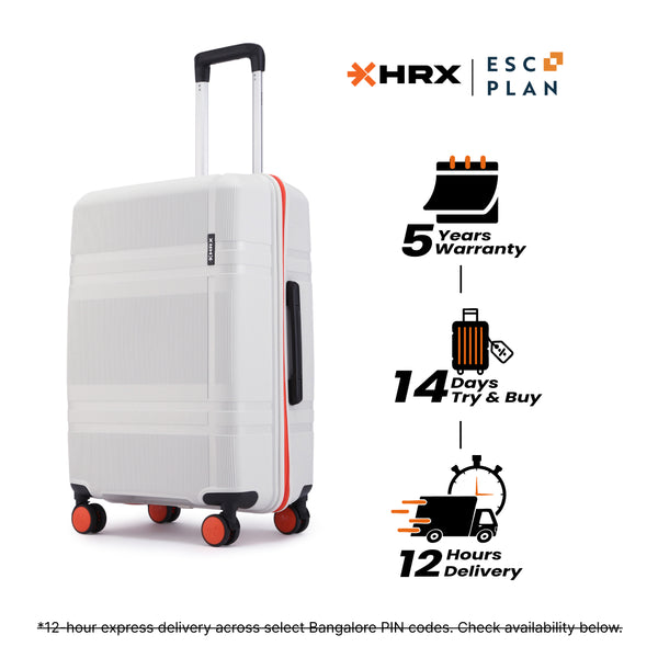 HRX by Hrithik Roshan Medium Check-in Suitcase (65 cm) 8 Wheels - Helium
