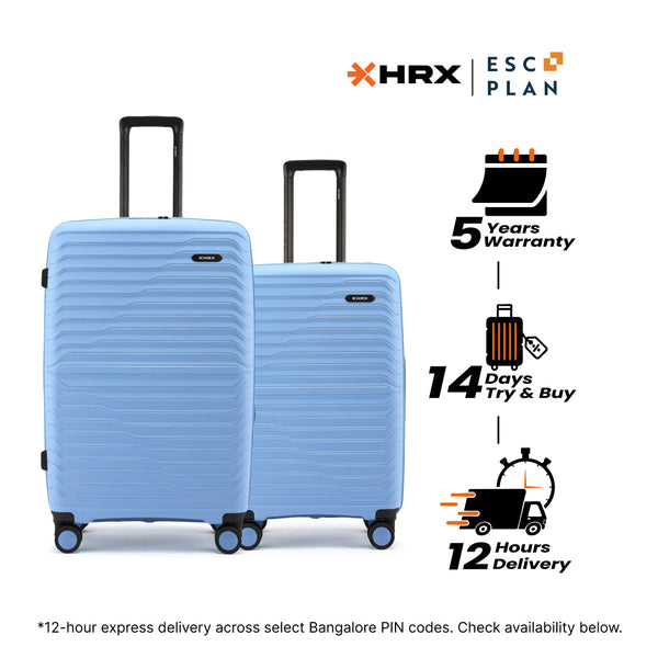 HRX by Hrithik Roshan Hard Body Set of 2 Luggage 8 Wheels - Kyoto