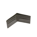 Men's Lume bi-fold wallet, olive interior with card slots and center fold