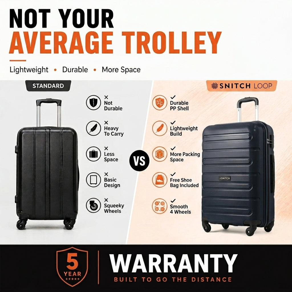 Snitch Loop Polypropylene Set of 2 Trolley (4 Wheels)