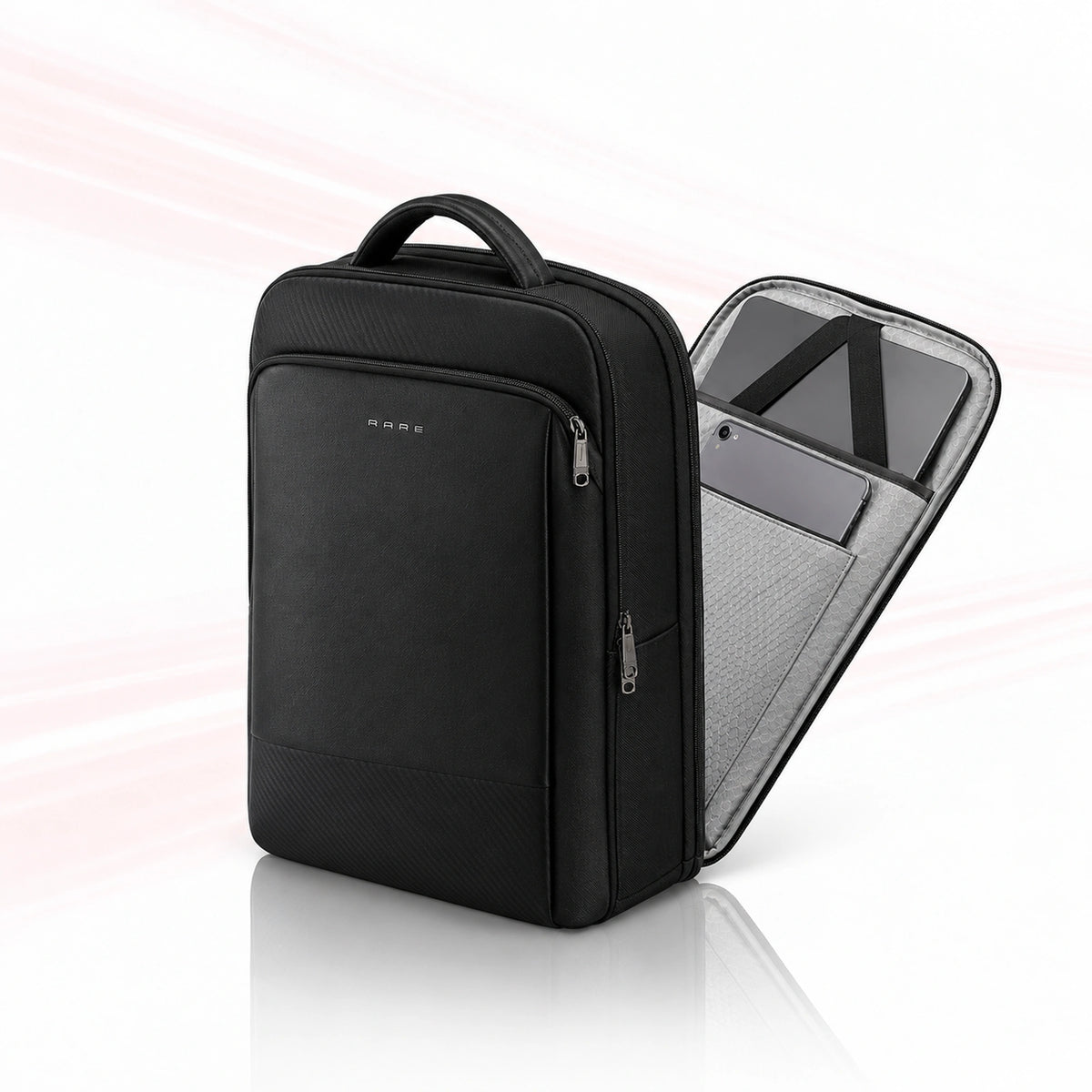 Rare Rabbit - Gallardo14 Overnight Backpack - Nylon - Carbon Fibre Black