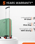 HRX by Hrithik Roshan Small Cabin Suitcase (56 cm) 8 Wheels - Madrid