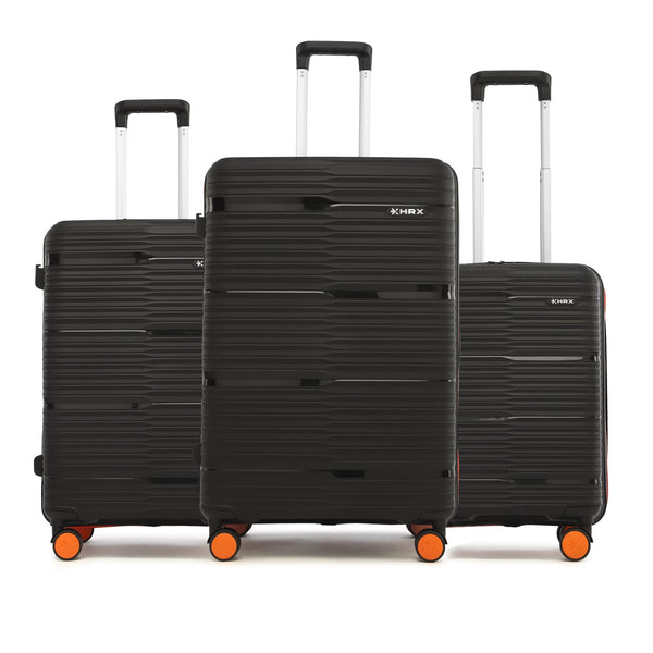 HRX by Hrithik Roshan Hard Body Set of 3 Luggage 8 Wheels - Zanzibar